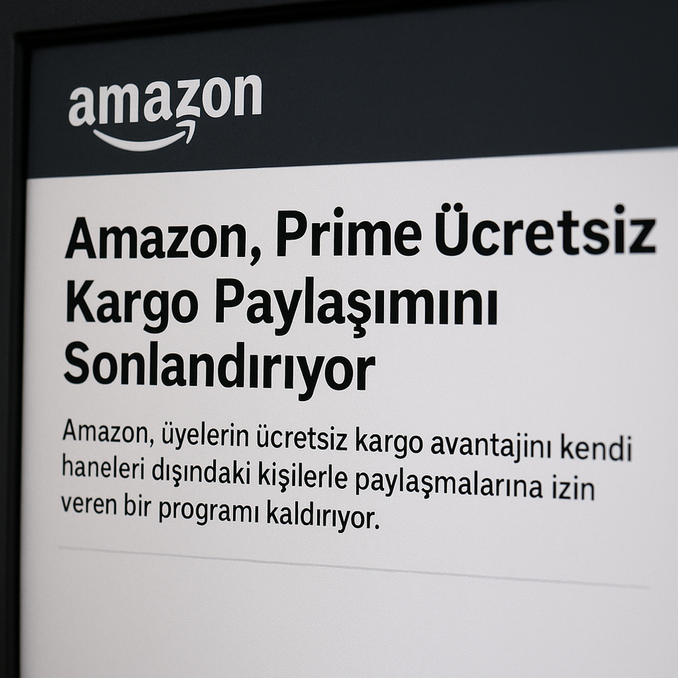 Amazon, Prime Ücretsiz Kargo Paylaşımını Sonlandırıyor: İşte Yeni Kurallar