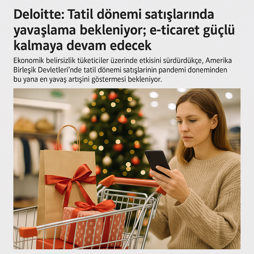 Deloitte: Tatil Dönemi Satışlarında Yavaşlama Bekleniyor, E-Ticaret Gücünü Korumaya Devam Ediyor